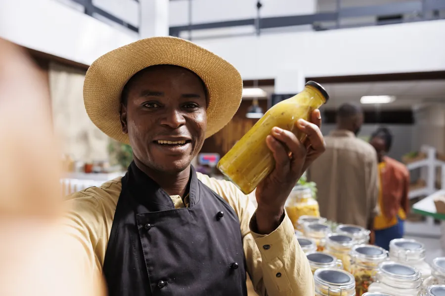 Store with fresh organic products