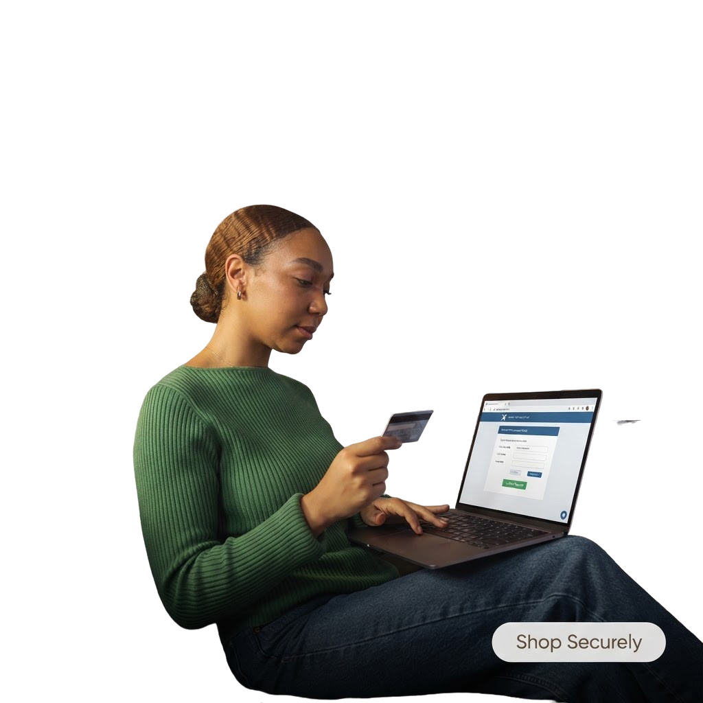 An iSmart merchant accepting a digital payment securely